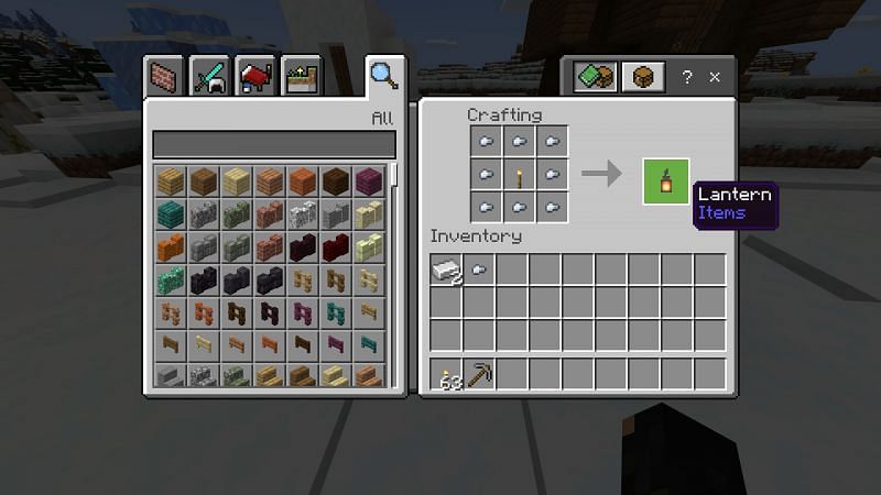 Comment faire des lanternes dans Minecraft?